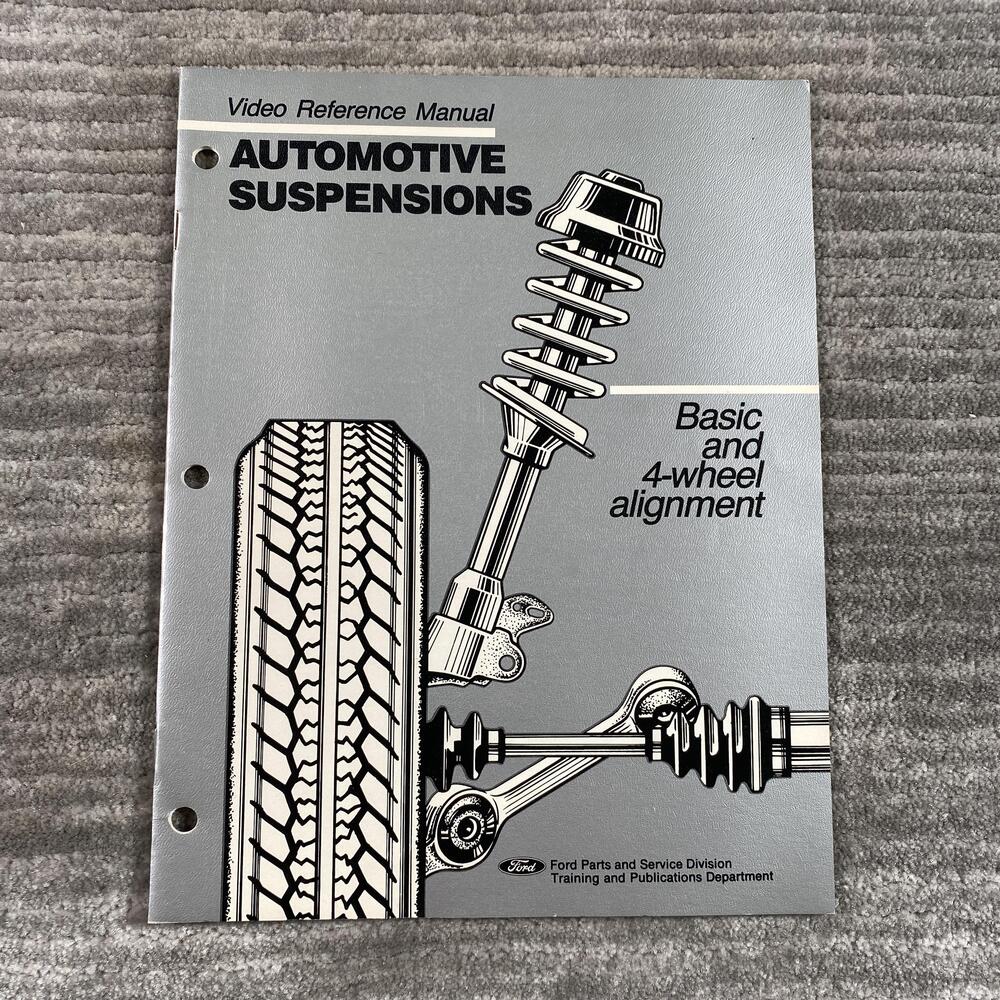 Vintage 1987 Video Reference Manual Automotive Suspensions Ford PB Alignment